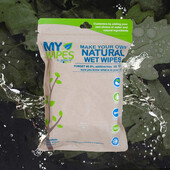 Șervețele 100% naturale, neparfumate umede/uscate - My Wipes by Potette Plus