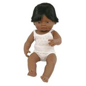 Papusa Baby Hispanic Baiat Miniland 38cm