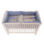 Lenjerie MyKids Bear On Moon Blue M1 4+1 Piese 120x60