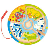 Labirint magnetic multicolor circular pentru bebelusi