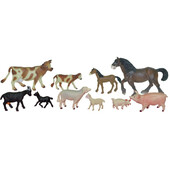 Animale Domestice Cu Puii Set De 10 Figurine - Miniland