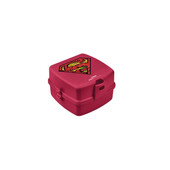 Cutie pentru sandwich de copii, superman, plastic rosu, 15x14x9 cm, tuffex 509-51