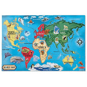 Puzzle De Podea Harta Lumii World Map Melissa And Doug