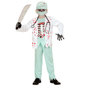 Costum chirurg alb zombie baiat - 8 - 10 ani / 140 cm