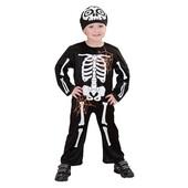 Costum micul schelet simpatic - 1 - 2 ani / 98 cm