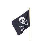 Steag pirat cu suport lemn
