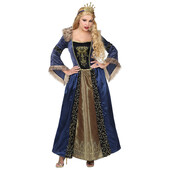 Costum regina medievala adult premium - m   marimea m