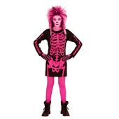 Costum schelet rochie roz - 8 - 10 ani / 140 cm