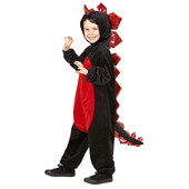 Costum dragon negru - 5 - 7 ani / 128 cm
