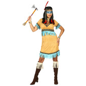 Costum indian nativ dama - m   marimea m