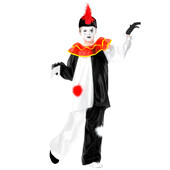 Costum arlechin pierrot - 5 - 7 ani / 128 cm