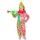 Costum clown salopeta fete - 5 - 7 ani / 128 cm