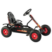 Kart cu pedale junior hot rod bf1 (negru)