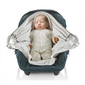 Paturica cu sistem multifunctional babyjem carrier alb pentru transport bebelusi