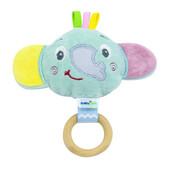 Jucarie pentru bebelusi babyjem elephant toy (culoare: bleu)