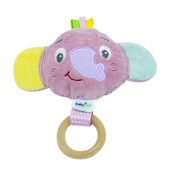 Jucarie pentru bebelusi babyjem elephant toy (culoare: roz)