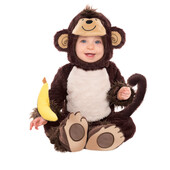 Costum bebe maimuta - 6 - 12 luni / 75 cm