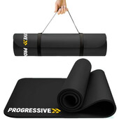 Saltea fitness progressive 183x60 cm - negru