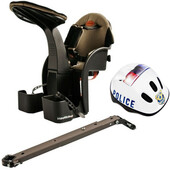 Scaun bicicleta copii Deluxe, Pozitie montare Centru, 15 Kg si Casca Protectie XS 44-48 Police WeeRide WR03SKPL