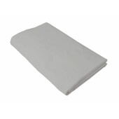 Cearceaf gri, kidsdecor, cu elastic, din bumbac - 60x107 cm