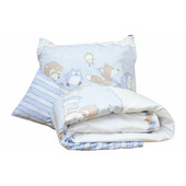 Lenjerie pat copii odette blue, kidsdecor, din bumbac - 100x135 cm