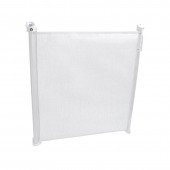 Lionelo - poarta de siguranta cu suruburi tulia , textila, retractabila din poliester, 140 cm, alb