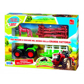 Set tractor cu remorca si animal RS Toys