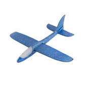 Avion planor din spuma cu luminite - Albastru