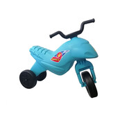 Motocicleta copii cu trei roti fara pedale mare culoarea albastru deschis