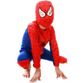 Costum Spiderman M 110-120 cm Ikonka IK17977