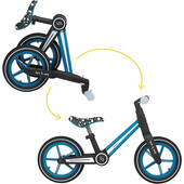 Bicicleta fara pedale pliabila ronny, denim, albastru, skiddou