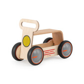 Jucarie din lemn 3 in 1 ambulanta driveme wood: masinuta ride-on, premergator si carucior de jucarii mamatoyz