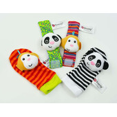 Set 4 zornaitori, pentru bebelusi, bratari si sosetute - model 2
