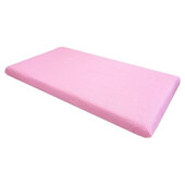 Cearsaf cu elastic pe colt cu imprimeu bulinute roz-140*70 cm