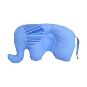 Perna pt formarea capului bebelusului elefantel - buline albe pe albastru