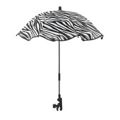 Umbrela pentru carucior, imprimeu zebra, 65.5cm