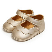Pantofiori bebelus (culoare: auriu, marime: 12-18 luni)