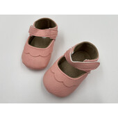 Pantofiori bebelus (culoare: somon, marime: 0-6 luni)