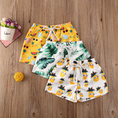 Pantaloni de plaja summer (marime: 120, model: ananas)