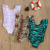 Costum de baie leopard/peste (culoare: maro, marime: 100)