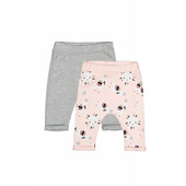 Set de 2 perechi de pantaloni lame pentru bebelusi, tongs baby (culoare: gri, marime: 3-6 luni)