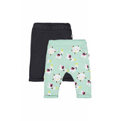Set de 2 perechi de pantaloni lame pentru bebelusi, tongs baby (culoare: verde, marime: 12-18 luni)