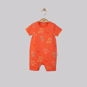 Salopeta de vara tabara pentru bebelusi, tongs baby (culoare: portocaliu, marime: 0-3 luni)