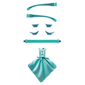 Kit accesorii pentru ochelari de soare mokki click&change, bleu