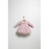 Rochita eleganta pentru fetite elbise, tongs baby, cu tulle si volane (culoare: roz, marime: 12-18 luni)