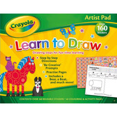 Bloc de colorat Crayola Learn to Draw cu stickere Alligator AB2966CYAR2