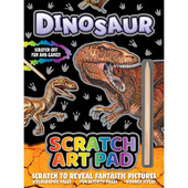 Caiet cu Fise Razuibile si activitati Dinozaur Scratch Art Pad Alligator AB3465DISR