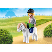 Playmobil - 1.2.3 baietel cu ponei