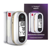 Tensiometru electronic de brat Vitammy Next 9, mufa USB, detectare aritmie, manseta integrata...