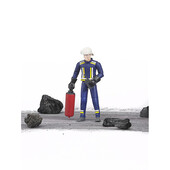 Bruder - figurina pompier cu accesorii